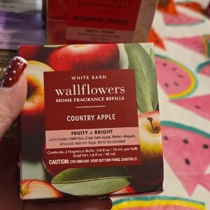 Nwt White Barn Country Apple Wallflowers Home Fragrance Refills